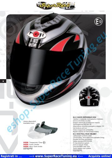 Catalogo PDF MOTO CASCHI INTEGRALI JET OCCHIALI