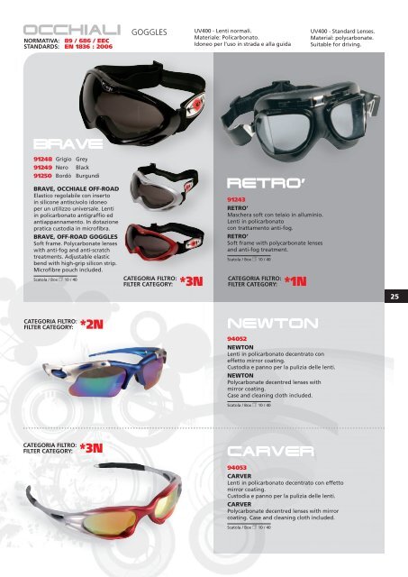 motorcycle accessories collection 2011 - Pilot