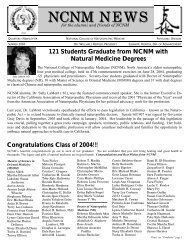 NCNM NEWS - National College of Naturopathic Medicine
