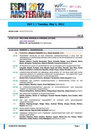 DAY 1 | Tuesday, May 1, 2012 - Neuropaediatrie
