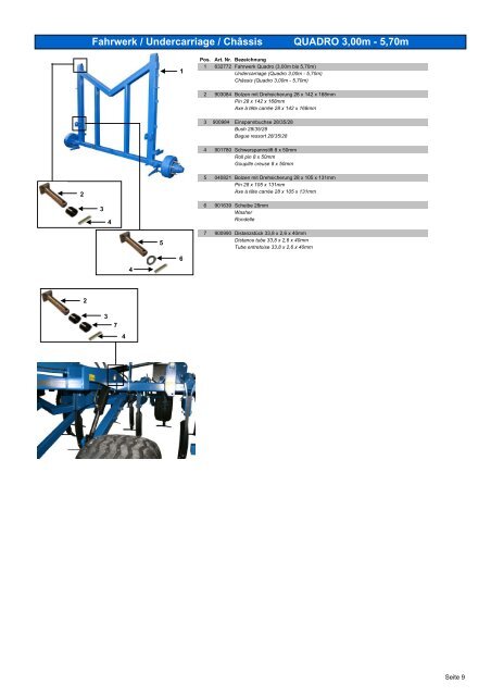 parts book quadro 130607