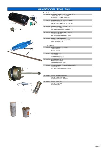 parts book quadro 130607