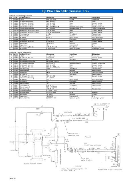 parts book CWA 210307