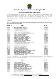 Conselho Regional de Economia - 1Âª RegiÃ£o - RJ - CORECON-RJ