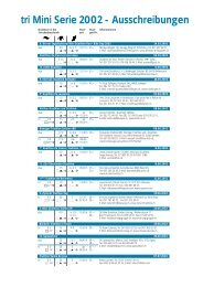 tri Mini Serie 2002 - Ausschreibungen