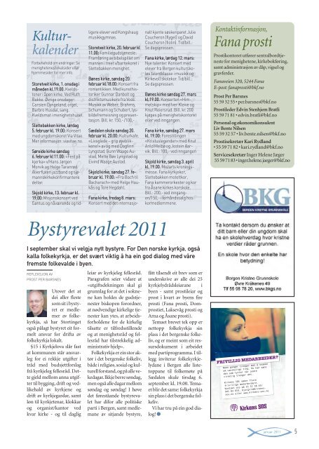 Nr. 1 - 2011 - Slettebakken Kirke