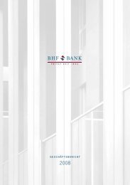 Gescha¨ftsbericht 05 - BHF-BANK Aktiengesellschaft