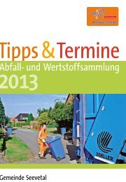 Tipps & Termine Seevetal, Ausgabe 2013 - Abfallwirtschaft ...