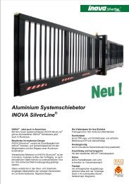 Aluminium Systemschiebetor INOVA Silverline - Berlemann Torbau ...