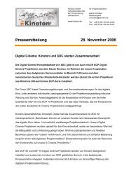 Digital Cinema: Kinoton und XDC starten Zusammenarbeit