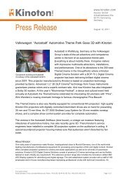 Press Release - Kinoton