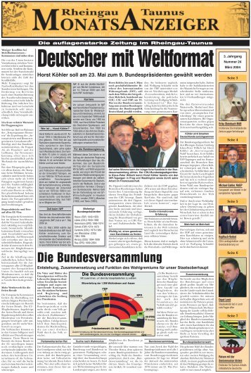 Ausgabe 24 (März 2004) - Rheingau-Taunus-Monatsanzeiger