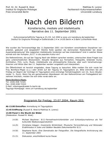 Nach den Bildern - Institut für Germanistik