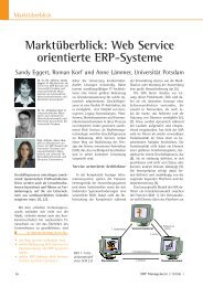Marktüberblick: Web Service orientierte ERP-Systeme
