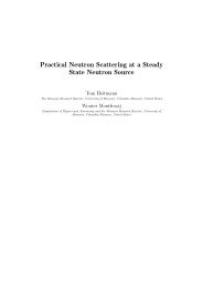 Practical Neutron Scattering at a Steady State Neutron Source