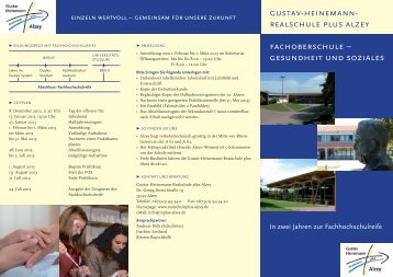 gustav-heinemann- realschule plus alzey fachoberschule ...