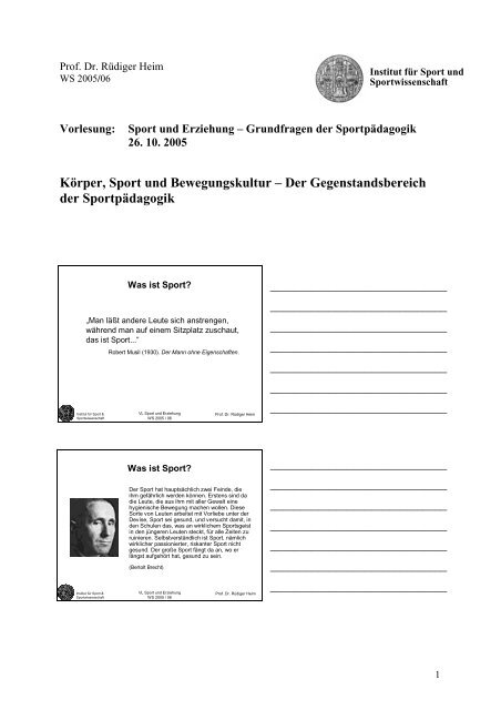 Körper, Sport und Bewegungskultur – Der Gegenstandsbereich der ...