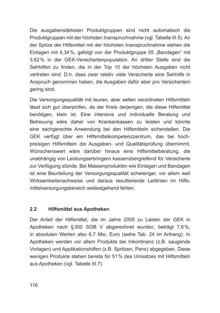 GEK Report: Heil- und Hilfsmittel-Report 2006 - Presse