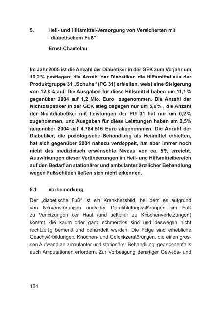 GEK Report: Heil- und Hilfsmittel-Report 2006 - Presse