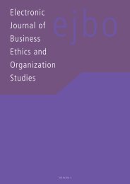 View PDF - Electronic Journal of Business Ethics and Organization ...