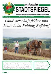Landwirtschaft früher und heute beim Feldtag Rußdorf