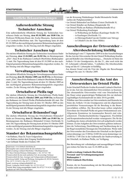 Stadtspiegel 20-09VRH.pdf - Stadt Limbach-Oberfrohna