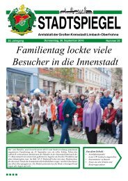Familientag lockte viele Besucher in die Innenstadt - Stadt Limbach ...