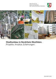 Stadtumbau in Nordrhein-Westfalen. Projekte ... - MBWSV NRW