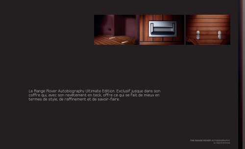 THE RANGE ROVER AUTOBIOGRAPHY - Emil Frey AG