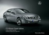 CLS-Klasse Grand Edition. - Mercedes-Benz Niederlassung KÃ¶ln ...