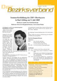 Der Bezirksverband - Zahnärztlicher Bezirksverband Oberbayern