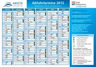 Abfallkalender Heiligenhaus 2012 / ohne Preisausschreiben - Awista