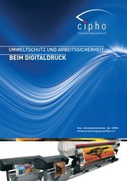 UMWELTSCHUTZ UND ARBEITSSICHERHEIT BEIM DIGITALDRUCK