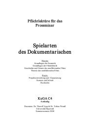 Spielarten des Dokumentarischen. Theorie und ... - Thorolf Lipp