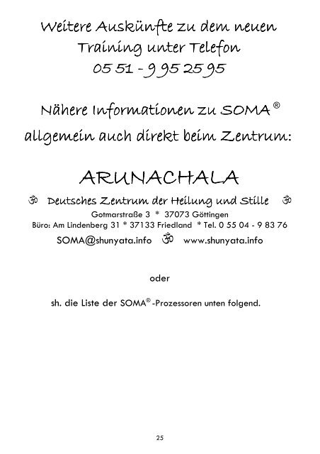 Internet-Seite SOMA - SOMA-Work.de