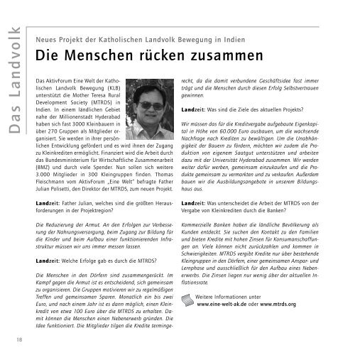 Die Landzeit 01-2011. - Katholische Landfrauenbewegung