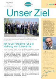 Unser Ziel 2006-2 - Deutsche José Carreras Leukämie-Stiftung e.V.