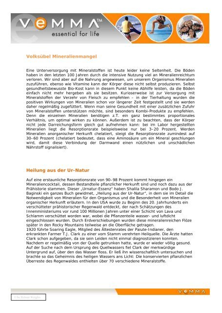 V E M M A Mineralien und Spurenelemente.pdf - Zum Abnehmen