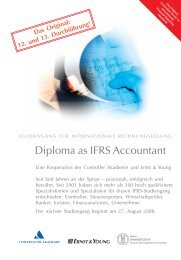 Diploma as IFRS Accountant - Home - Ernst & Young - Schweiz