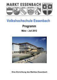 Sommersemester Februar 2012 - Markt Essenbach