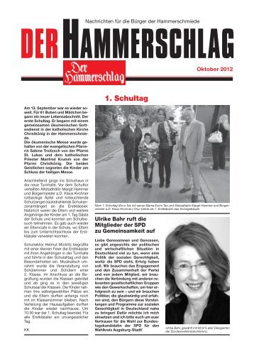 Hammerschlag 10/2012 - SPD Ortsverein Hammerschmiede