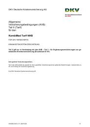Pdf Datei Beschreibung Bestmed Tarifsystem Tarife Bm1 3 Dkv