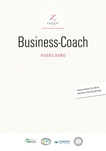 Business-Coach - Ralf Zunker M.A.