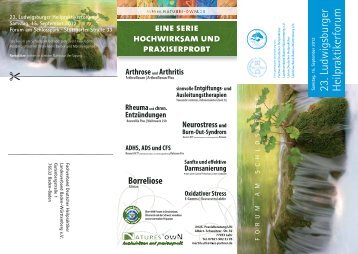 23. Ludwigsburger Heilpraktikerforum - Union Deutscher Heilpraktiker