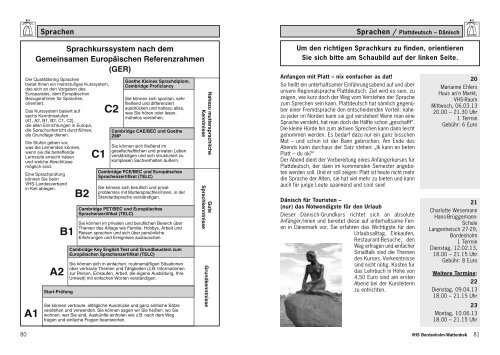 VHS-Programm als PDF - Volkshochschule Bordesholm-Wattenbek