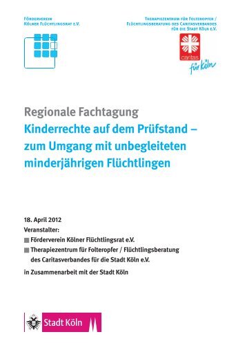 zum Umgang mit unbegleiteten minderjährigen Flüchtlingen