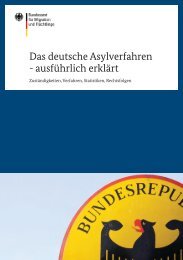 Broschüre Das deutsche Asylverfahren
