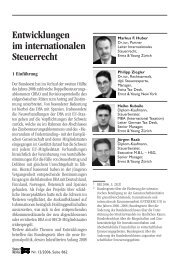 Entwicklungen im internationalen Steuerrecht - Home - Ernst ...