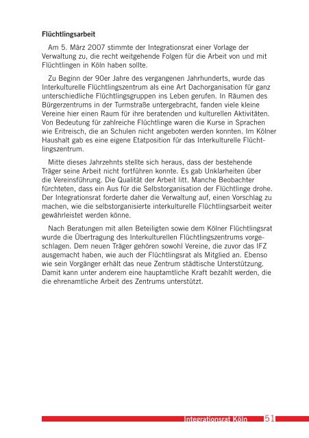 Tätigkeitsbericht des Integrationsrates 2004-2009 - Förderverein ...