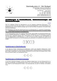 Download Ausbildungsliste - beim Steinheilkunde eV